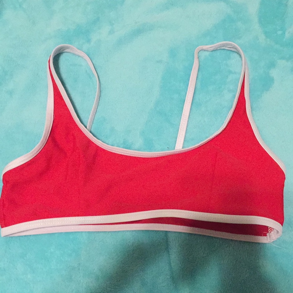 Red bikini top